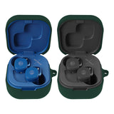 Geekria Silicone Case Cover Compatible with Audio-Technica ATH-SQ1TW True Wireless Earbuds, Earphones Skin Cover, Protective Carrying Case with Keychain Hook, Charging Port Accessible (Green)
