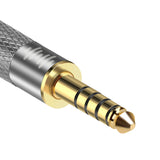 Geekria 4.4mm Male to 3.5mm Balanced Female Headphones Adapter for 3.5mm 4-Pole Cable Connected to Balanced 4.4mm Player Device, Aluminum Alloy Conversion Audio Plug, Gold Plated Adapter