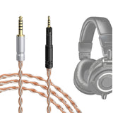Geekria Apollo Silver-Plated 4.4mm to 2.5mm Headphone Replacement Cable, Balanced Audio Headphone Cable Cord Compatible with ATH-M50X (4.9 ft / 1.5 m)