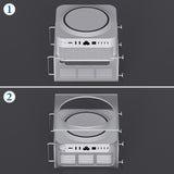 Geekria Chassis Stand, Compatible with Apple Mac Studio for M1/M2/M4 Max, M1/M2/M3 Ultra. Acrylic Computer Case Holder, Mount, Desktop Accessories, Optimized Heat Dissipation (Frosted)