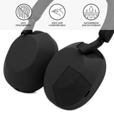 Geekria Silicone Headphone Cover Compatible with Sony WH-1000XM5, WH1000XM5 Wireless Headphones, Scratch Protection Case / Earpieces Cover / Headset Speakers Skin Protector (Black)