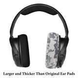 Geekria QuickFit Extra Thick Replacement Ear Pads for Corsair HS35, HS40 Headphones Ear Cushions, Headset Earpads, Ear Cups Cover Repair Parts (Camo)