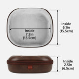 Geekria Shield Headphones Case Compatible with Sony WH-1000XM4, Skullcandy Crusher ANC 2, Sennheiser PXC 550II and More, Replacement Hard Shell Travel Carrying Bag with Cable Storage (Brown)
