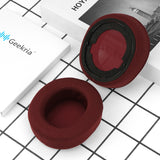 Geekria Comfort Mesh Fabric Replacement Ear Pads for SteelSeries Arctis Nova Pro Wireless, Nova Elite Headphones Ear Cushions, Repair Parts (Red)
