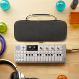 Geekria Hard Shell Travel Case Compatible with Teenage Engineering OP-1 Field/ OP-1/ OP-XY Portable Synthesizer, Audio Sampler Carrying Bag (Dark Gray)