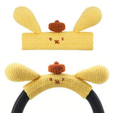 Geekria Knit Fabric Headband Cover Compatible with Bose QC45, QC35 II, Sony WH-1000XM5, 1000XM4, Beats Solo4, Studio3, JBL Tune 720BT Headphones, Easy DIY Installation (Yellow)