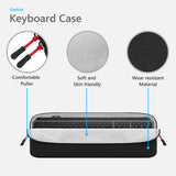 Geekria Keyboard Travel Carrying Pouch, Compatible with Logitech MX Keys S / MX Mechanical / MK955, Keychron B6 Pro, Apple Magic Keyboard with Numeric (Black)