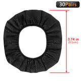 Geekria 30 Pairs Disposable Headphones Ear Cover for Over-Ear Headset Earcup, Stretchable Sanitary Ear Pads Cover, Hygienic Ear Cushion Protector (M / Black)