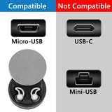 Geekria USB Earbuds Charger Cable Compatible with Bose Sleepbuds, Sony WF-SP700N, JBL C100TWS, Tune 220TWS, Philips TAT1205, USB to Micro-USB Replacement Power Charging Cord (4 ft / 120 cm)