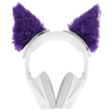 Geekria NOVA Headphone Headband Spacer+Cat Ears Attachment Compatible with Bose, Sony, Skullcandy, Beats, Marshall Headphones, Easy DIY Installation, Comfortable & Stylish (Purple)