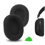 Geekria Comfort Mesh Fabric Replacement Ear Pads for Razer BlackShark V2 Pro 2023 Edition (Does Not Fit BlackShark V2/V2 Pro) Headphones Ear Cushions, Repair Parts (Black)