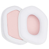 Geekria QuickFit Replacement Ear Pads for Logitech G733, G535, G335 Headphones Ear Cushions, Repair Parts (Grey+Pink)