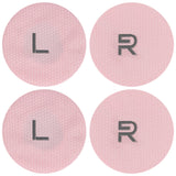 Geekria 2 Pairs Mesh Fabric Headphones Ear Covers - Product Safety Certified - Washable & Stretchable Earcup Protectors for Over-Ear Headsets, Sweat Pads for Gym, Gaming (M / Pink)