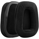 Geekria QuickFit Mesh Fabric Replacement Ear Pads for Logitech G533, G633, G635, G933, G935 Headphones Ear Cushions, Repair Parts with Video Guide (Black)