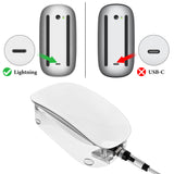 Geekria Mouse Charging Station, Acrylic Charging Stand, Compatible with Apple Magic Mouse (Lightning), Magic Mouse Accessory (Transparent)