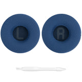 Geekria Comfort Mesh Fabric Replacement Ear Pads for JBL JR300, JR300BT, T450BT, T500BT, Tune 500, Tune 500BT, Tune 510BT, Tune 520BT Headphones, Ear Cushions (Blue)