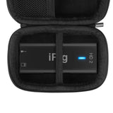 Geekria Hard Travel Case, Travel Storage Carrying Case Compatible with IK Multimedia iRig 2/iRig HD 2 Digital Guitar Audio Interface Adaptor (Grey)