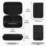 Geekria Hard Carrying Travel Case Compatible with Note AI & Note Pro Digital Recorder, Includes Silicone Protective Case and Travel Storage Box with Cable Storage (Black)