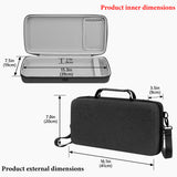 Geekria Audio Interface Carrying Case, Compatible with Roland SP-404MKII / SP-404 / SP-404A / SP-404SX, EVA Hard Shell Travel Bag (Dark Gray)