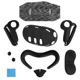 Geekria 7-in-1 VR Accessories Kit for Meta Quest 3, Touch Controller Grip Covers, Front Face Shield, Silicone Face Pad with Lens Protector, All-in-One Protection Set