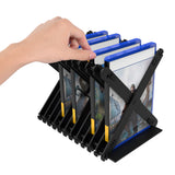 Geekria Foldable Games Card Disk Stand Storage Bracket Compatible with PS4, PS5, Nintendo Switch, Xbox Series, Xbox One, CD, DVDs, Movie Discs