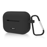 Geekria Silicone Case Cover Compatible with TOZO NC2 True Wireless Earbuds, Earphones Skin Cover, Protective Carrying Case with Keychain Hook, Charging Port Accessible (Black)