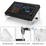 Geekria Audio Interface Desktop Stand, 11" - 18.9" Size for MIDI Controller/Drum Machine/Sampler/Synth and more, Compatible with Akai Professional MPC Live III/ MPC Live II, Ableton Push 3