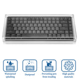 Geekria Keyboard Travel Case Compatible with Logitech MX Mechanical Mini Keyboard, Compact Wireless Keyboard Acrylic Dust Cover with Magnetic Closing, Full Closure Protection (Clear)