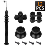 Geekria Replacement Joystick Repair Kit Compatible with Playstation 5, PS4, PS4 Slim, PS4 Pro, CUH-ZCT2, Controller Repair Set (Black)