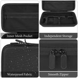 Geekria Action Camera Protective Case Carrying Case, Compatible with DJI Osmo 360 Action Camera, Travel Storage Bag with Cable Storage (Black)