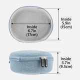 Geekria Shield Headphones Case Compatible with Beats Studio Pro/3/2, Studio Wireless and More, Replacement Hard Shell Travel Carrying Bag with Cable Storage (Blue)