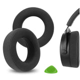 Geekria Comfort Extra Thick Mesh Fabric Replacement Ear Pads for Beyerdynamic DT 700 PRO X, DT 900 PRO X Headphones Ear Cushions, Headset Earpads, Ear Cups Cover Repair Parts (titanium color)