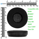 Geekria Sport Cooling-Gel Replacement Ear Pads for JBL JR300, JR300BT, T450BT, T500BT, Tune 500, Tune 500BT, Tune 510BT, Tune 600BTNC, Tune 520 Headphones Ear Cushions, Ear Cups (Black)