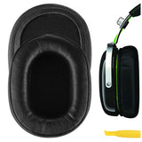 Geekria QuickFit Replacement Ear Pads for Razer BlackShark Stereo Headphones Cushions, Repair Parts (Black)