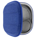 Geekria Shield Headphones Case Compatible with Skullcandy Crusher ANC 2, Supra Hesh 3, Hesh Evo, Hesh ANC, Replacement Hard Shell Travel Carrying Bag with Cable Storage (Blue)