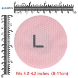 Geekria 2 Pairs Mesh Fabric Headphones Ear Covers - Product Safety Certified - Washable & Stretchable Earcup Protectors for Over-Ear Headsets, Sweat Pads for Gym, Gaming (M / Pink)