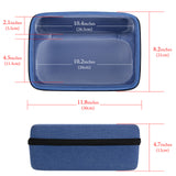 Geekria Shield Speaker Case Compatible with Bose Soundlink Max Case Cover, Replacement Hard Shell Portable Speaker Protective Carrying Bag with Cable Storage (Blue)