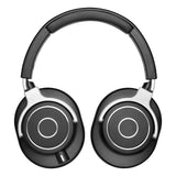 Geekria Protein Leather Headband Pad Compatible with Audio-Technica ATH-M70X Headphones Replacement Band, Headset Head Cushion Cover Repair Part (Black)