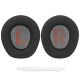 Geekria Comfort Mesh Fabric Replacement Ear Pads for JBL Quantum 100 Headphones Ear Cushions, Repair Parts (Black)