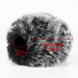 Geekria for Creators Furry Windscreen Compatible with Razer Seiren X, Seiren Emote, Seiren Elite, Mic DeadCat Wind Cover Muff, Windbuster, Windjammer, Fluff Cover Windshield (Grey / 2 Pack)