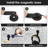 Geekria Wood Magnetic Headphone Holder, No-Drill Wall Mount Headset Hook with Strong Adhesive, Beech Wood Headphone Hanger for Over-Ear Headphones (Beech)