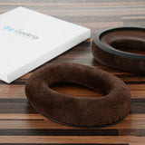 Geekria Comfort Velour Replacement Ear Pads for Sennheiser HD598, HD598SE, HD598CS, HD595, HD599, HD599 SE Headphones Ear Cushions, Repair Parts with Video Guide (Brown)
