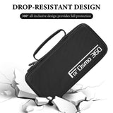 Geekria Action Camera Protective Case Carrying Case, Compatible with DJI Osmo 360 Action Camera, Travel Storage Bag with Cable Storage (Black)