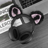 Geekria NOVA Headphone Beam Strap+Cat Ears Attachment Compatible with Bose, Sony, Skullcandy, Beats, Marshall Headphones, Easy DIY Installation, Comfortable & Stylish (Black+Pink)