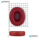 Geekria Replacement Ear Pads Compatible with JBL Tune 720BT/ 750BTNC/ 710BT/ 700BT/ 760NC/ 770NC Wireless Over-Ear Headphones Ear Cushions, Repair Parts (Red)