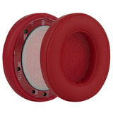 Geekria QuickFit Replacement Ear Pads for Beats Studio 2.0 (2nd Gen Bluetooth) Studio2 (B0501) Headphones Ear Cushions, Headset Earpads, Ear Cups Cover Repair Parts (Red)