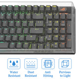Geekria Keyboard Dust Cover, Clear Acrylic Keypads Cover for 100 Keys Computer Mechanical Keyboard, Compatible with ASUS ROG Strix Scope II 96, Glorious GMMK 2 96, Aula F99