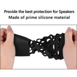 Geekria Silicone Case Cover Compatible with Bose SoundLink Revolve+, SoundLink Revolve+ II Wireless Speaker Skin Cover with Charging Port Accessible (Black)