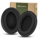Geekria Elite Sheepskin Replacement Ear Pads for Sony WH-1000XM4 Headphones Ear Cushions, Repair Parts (Black)