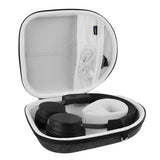 Geekria Shield Headphones Case Compatible with Skullcandy Crusher ANC 2/EVO, Bose QC Ultra II and More, Replacement Protective Hard Shell Travel Carrying Bag with Cable Storage (Dark Grey)